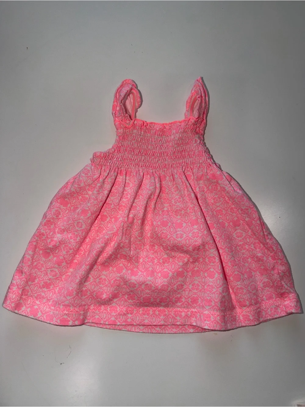 Carter's Pink Smocked Sun Dress Top
